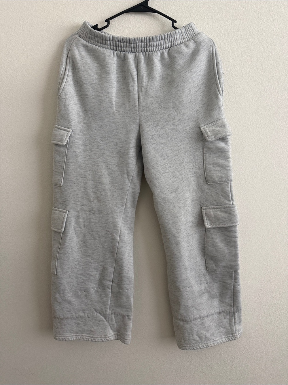 Kids Cargo Sweatpants - Light Gray